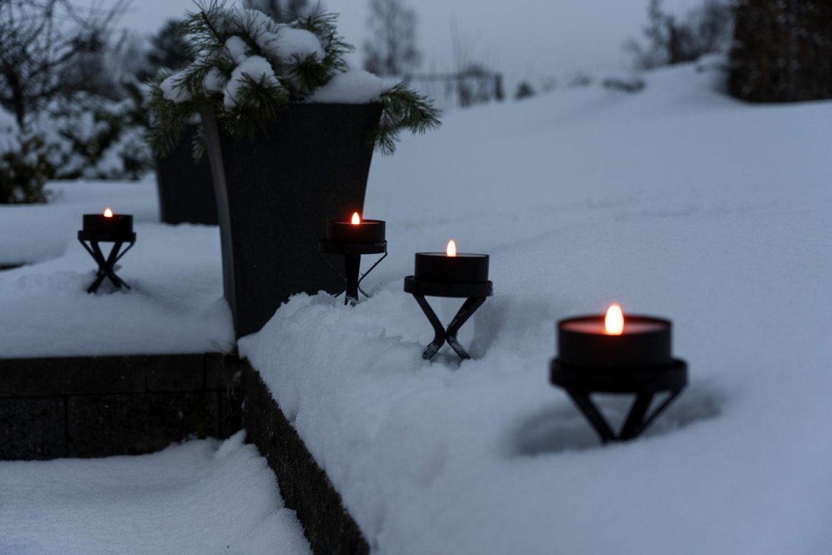 Led Ljus Torch Candle Marschall Svart - Bild 3