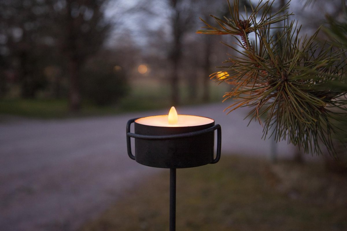 Led Ljus Torch Candle Marschall Svart - Bild 4
