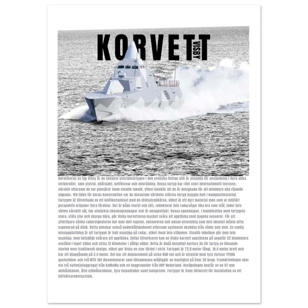 Korvett Visby - Poster - Bild 4