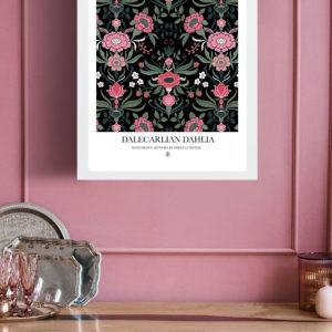 Poster Dalecarlian Dahlia kurbits