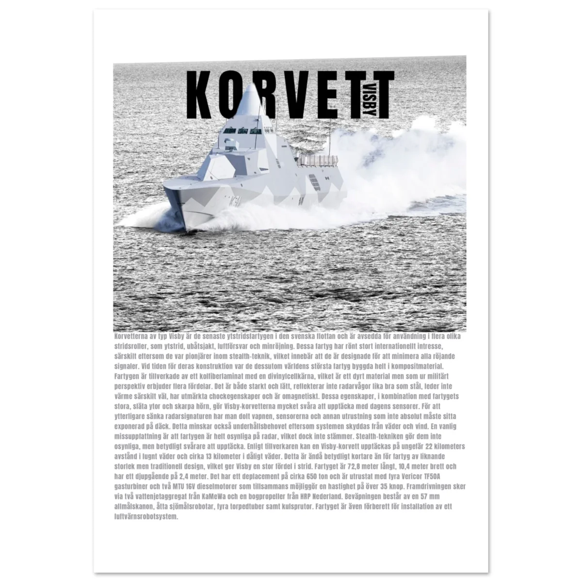 Korvett Visby - Poster - Bild 3